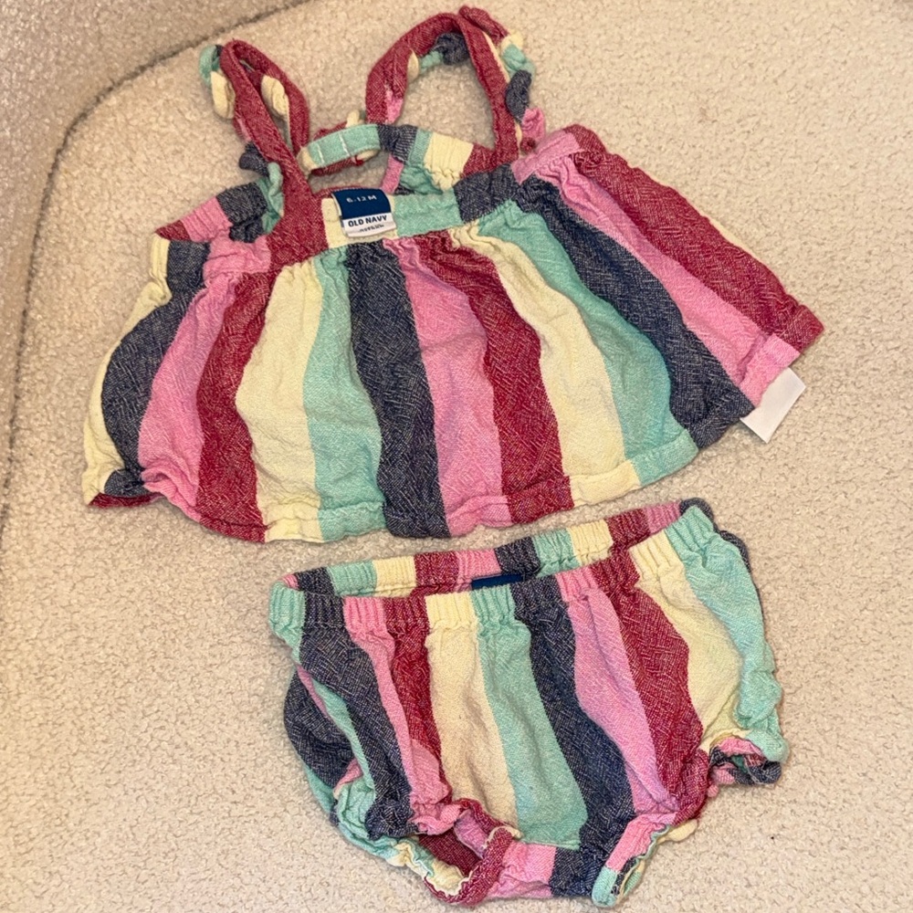 Old Navy Multicolor Striped Set 6-12M